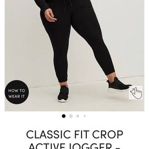 BNWT TORRID crop active jogger everyday fleece size 2